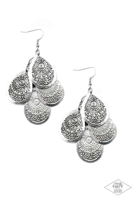 A Leading Light - Silver - Earrings - Paparazzi Accessories