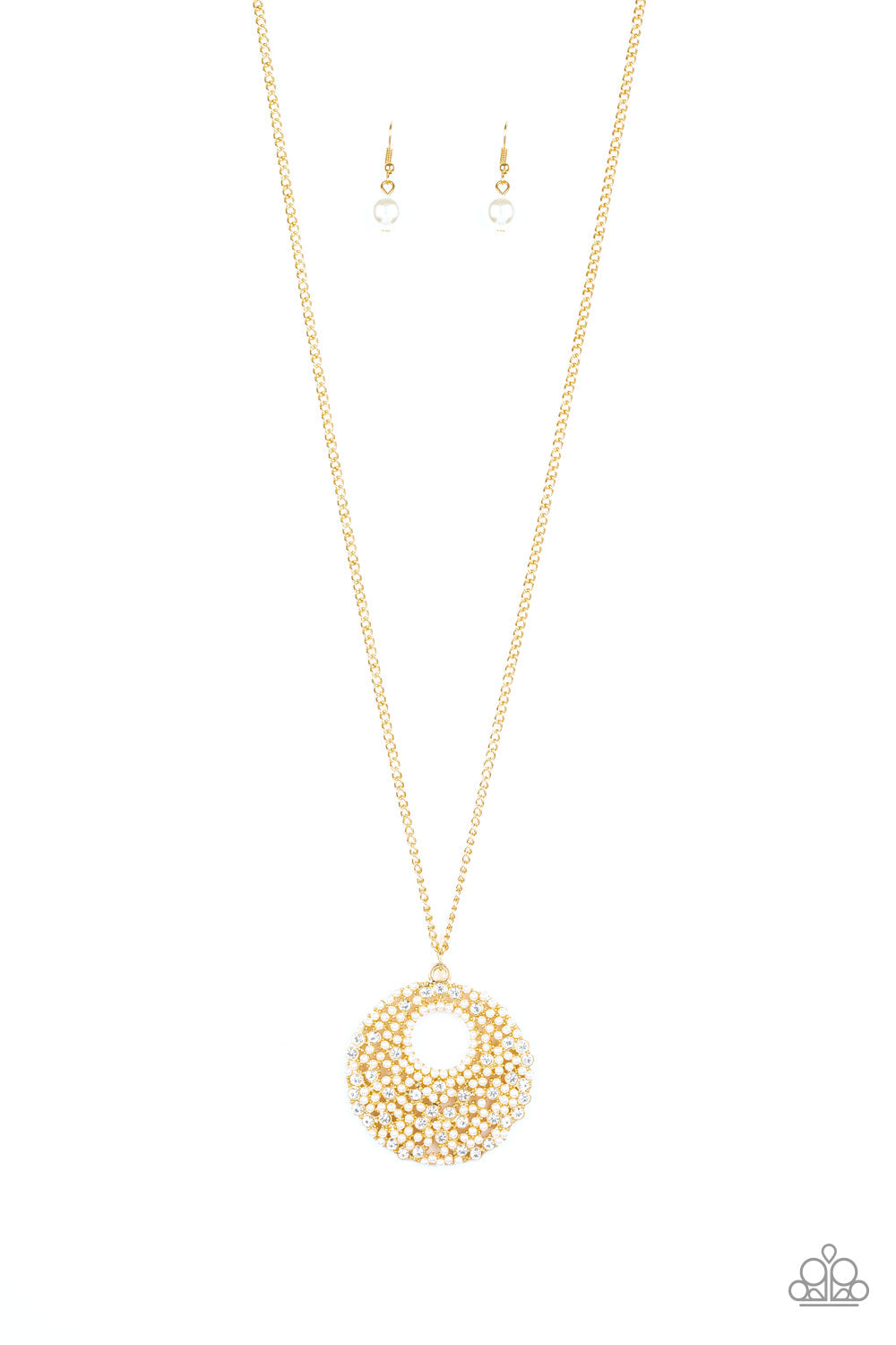 Pearl Panache - Gold - Necklace - Paparazzi Accessories