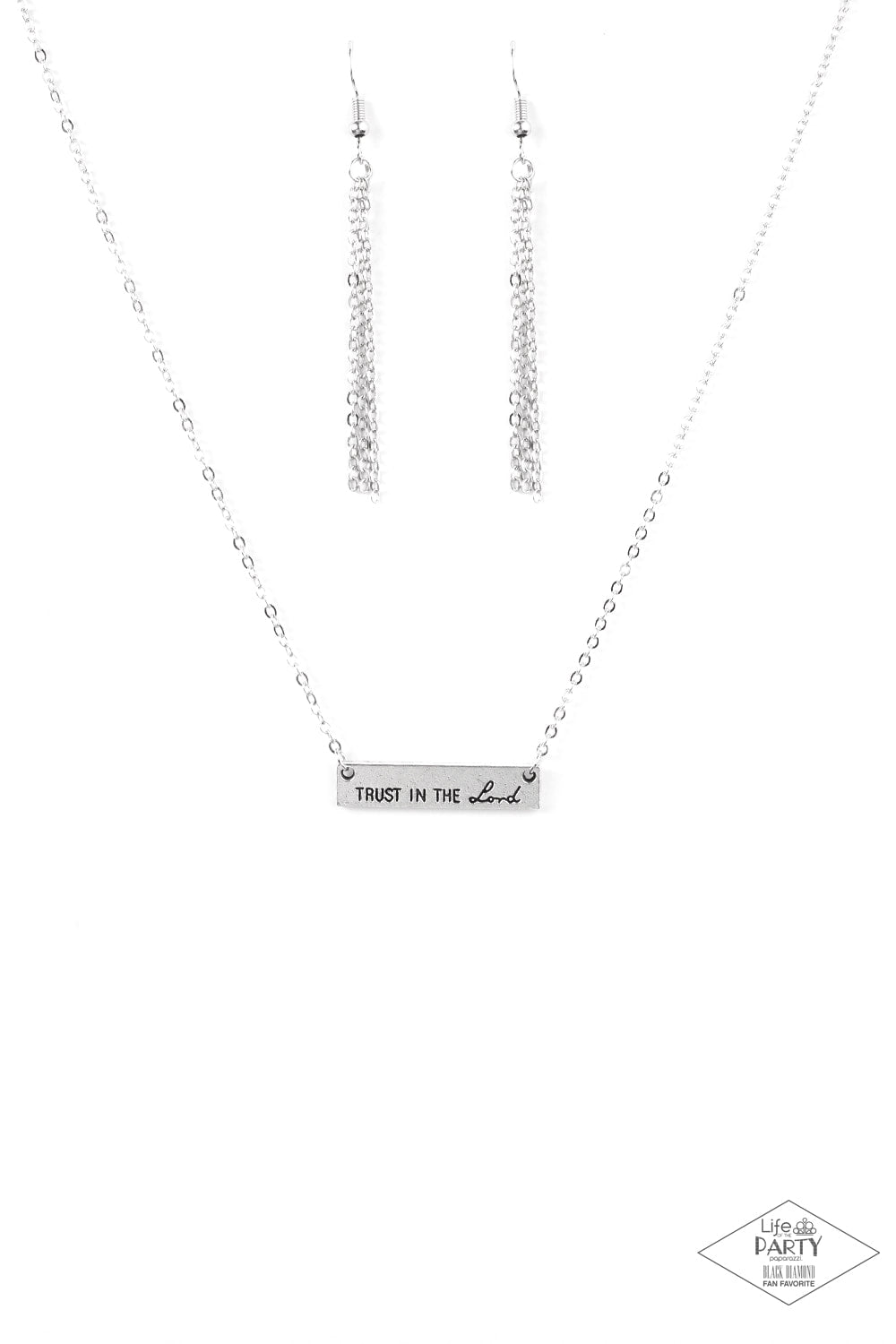 Trust In The Lord - Silver - Necklace - Paparazzi Accessories