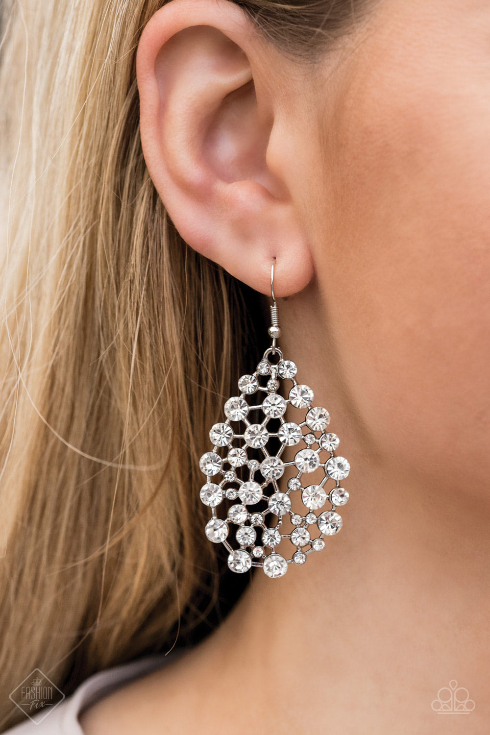 Start With A Bang - White - Earrings - Paparazzi Accessories