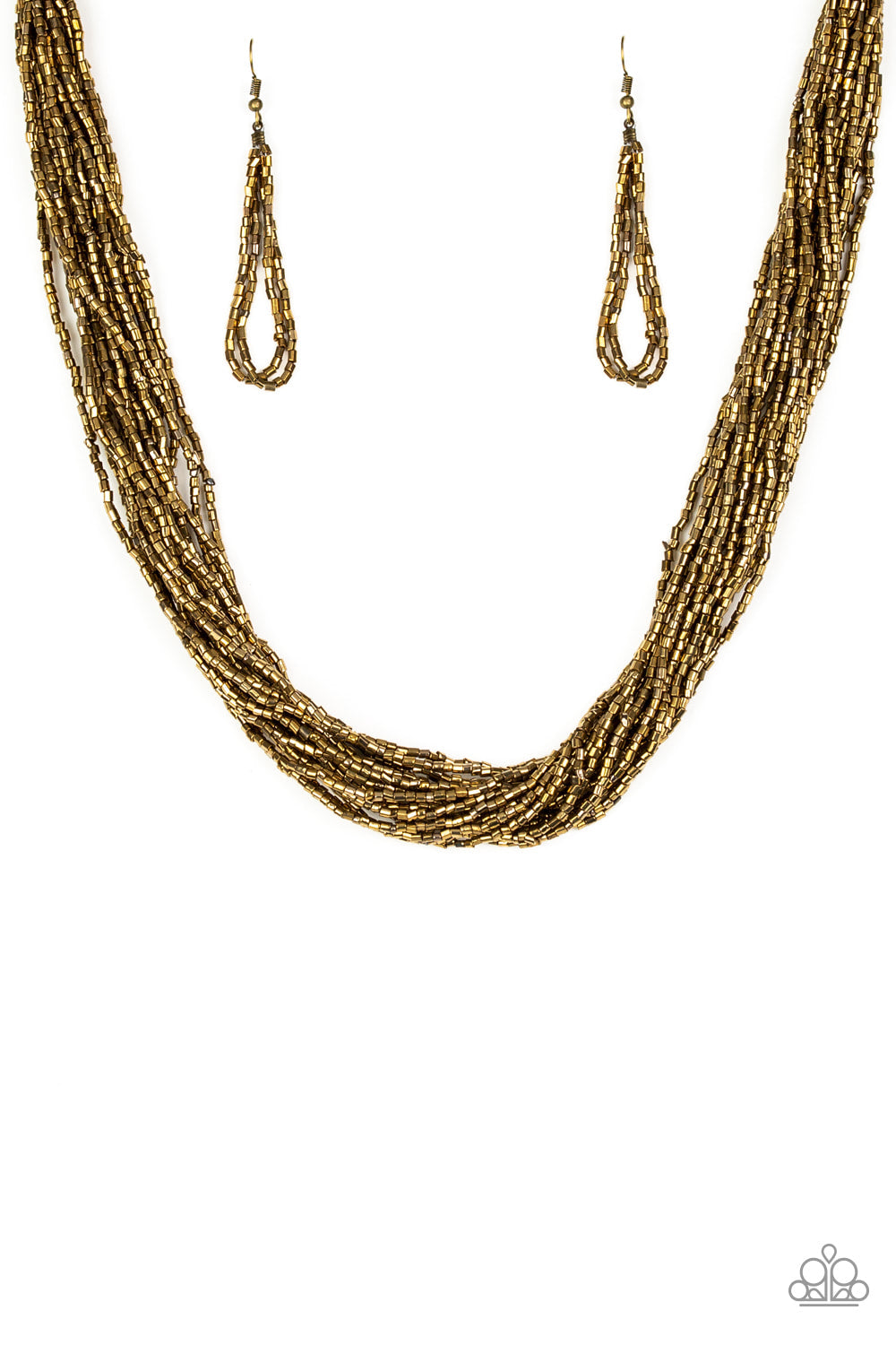 The Speed of STARLIGHT - Brass - Necklace - Paparazzi Accessories