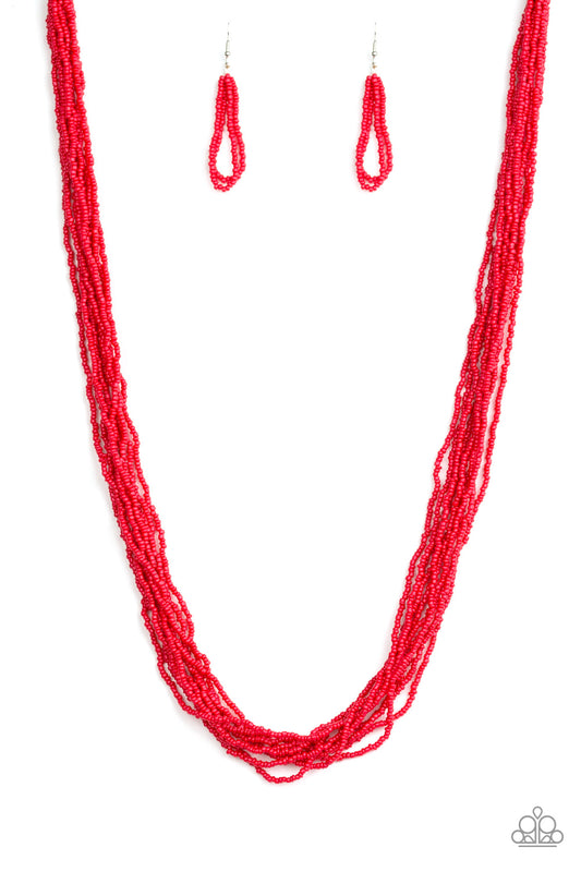 Congo Colada - Red - Necklace - Paparazzi Accessories