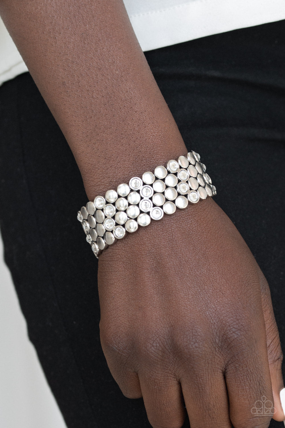 Scattered Starlight - Silver - Bracelets - Paparazzi Accessories