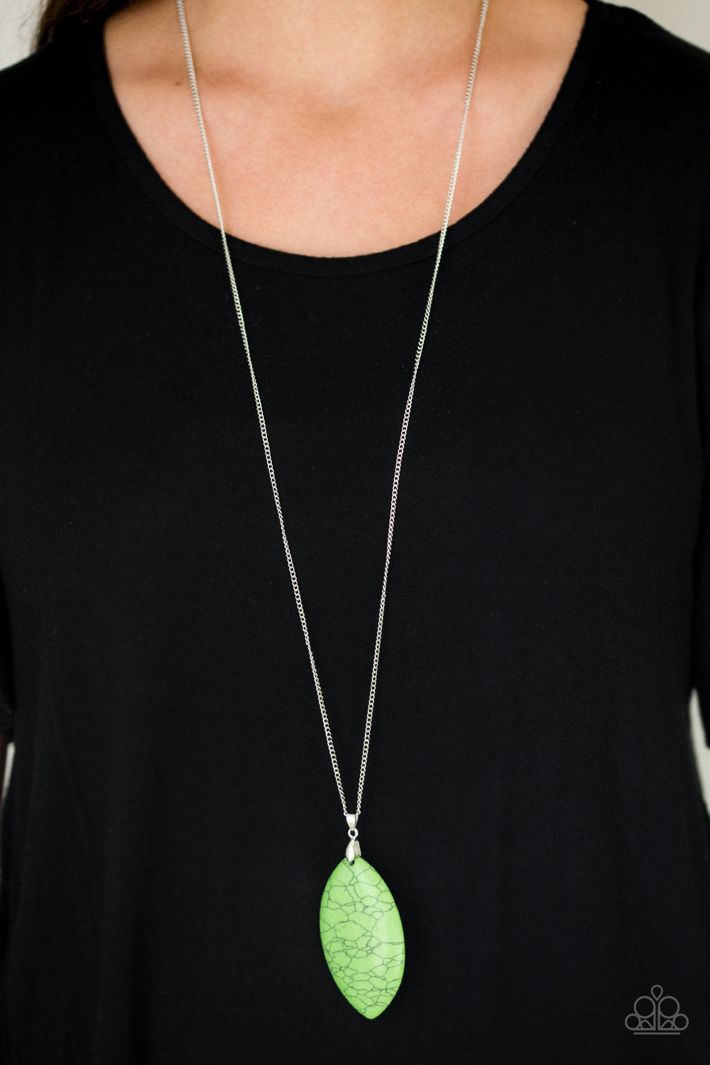 Santa Fe Simplicity - Green - Necklace - Paparazzi Accessories