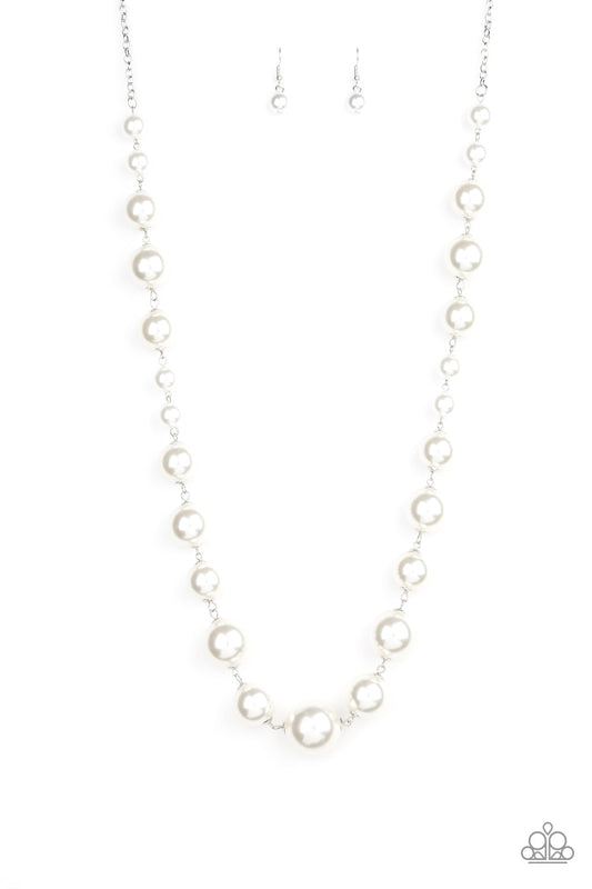 Pearl Prodigy - White - Necklace - Paparazzi Accessories