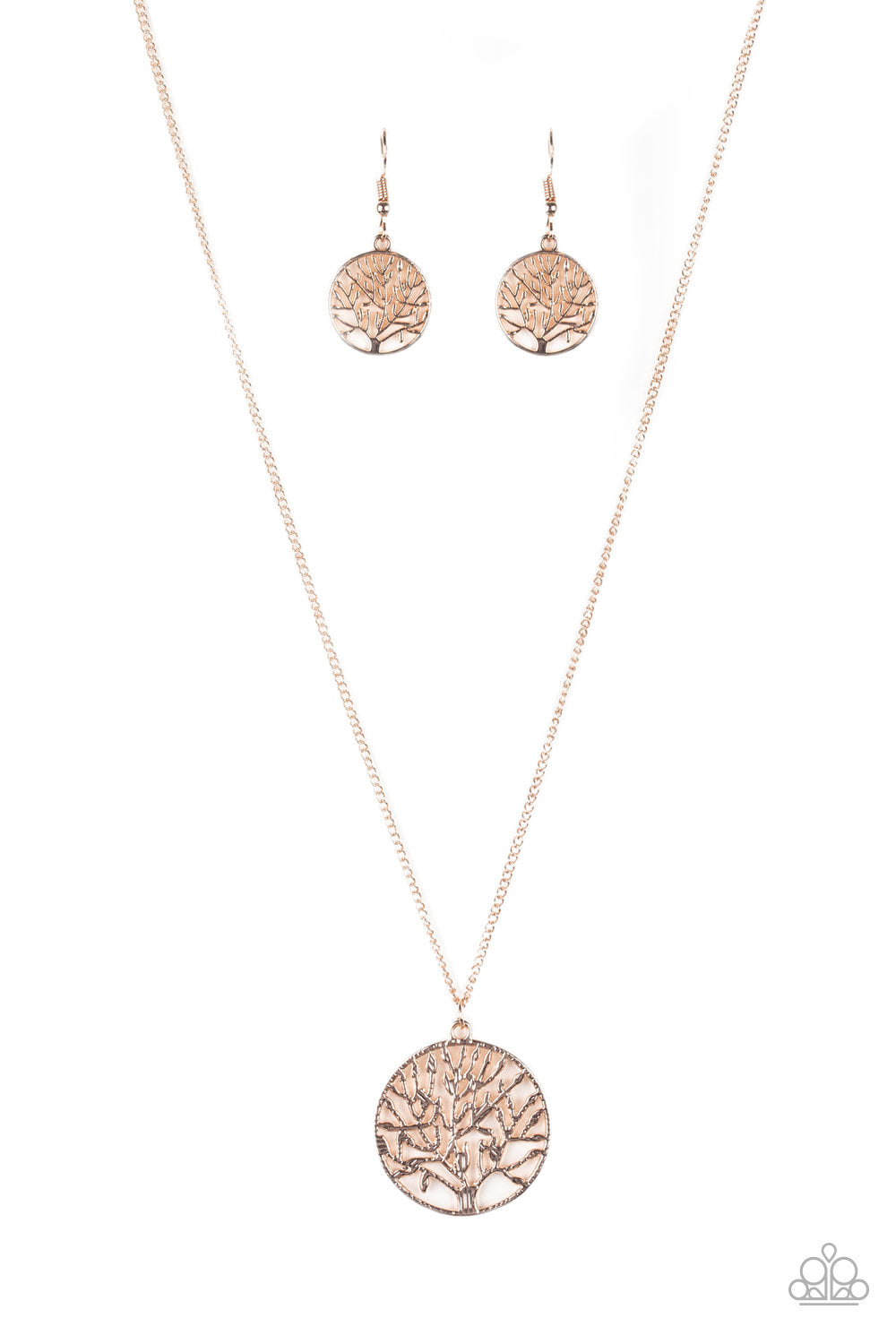 Save The Trees - Rose Gold - Necklace - Paparazzi Accessories