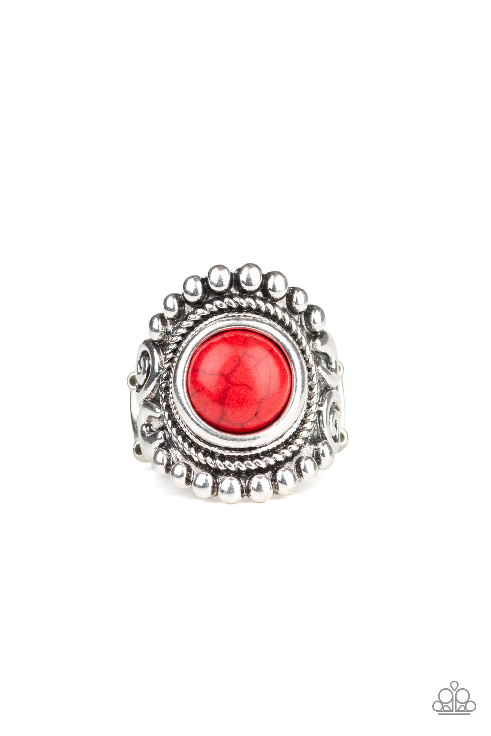 Nomad Drama - Red - Rings - Paparazzi Accessories