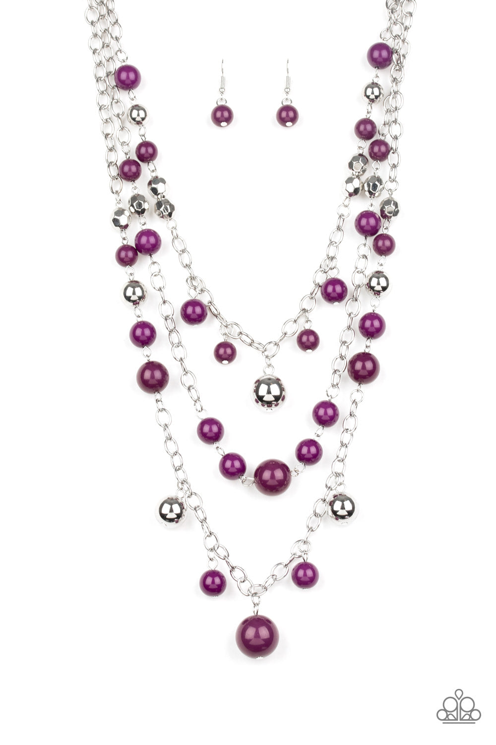 The Partygoer - Purple - Necklace - Paparazzi Accessories