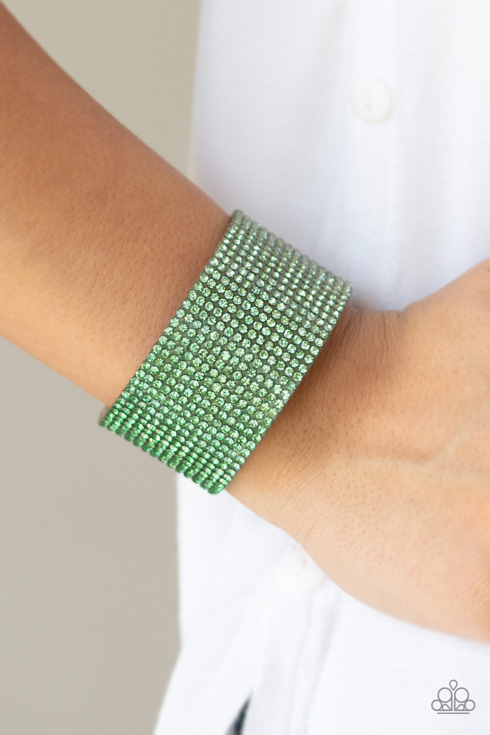 Fade Out - Green - Bracelets - Paparazzi Accessories